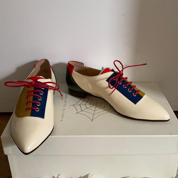 Charlotte Olympia Shoes - NEW Charlotte Olympia Multi Leather Brogues 35
